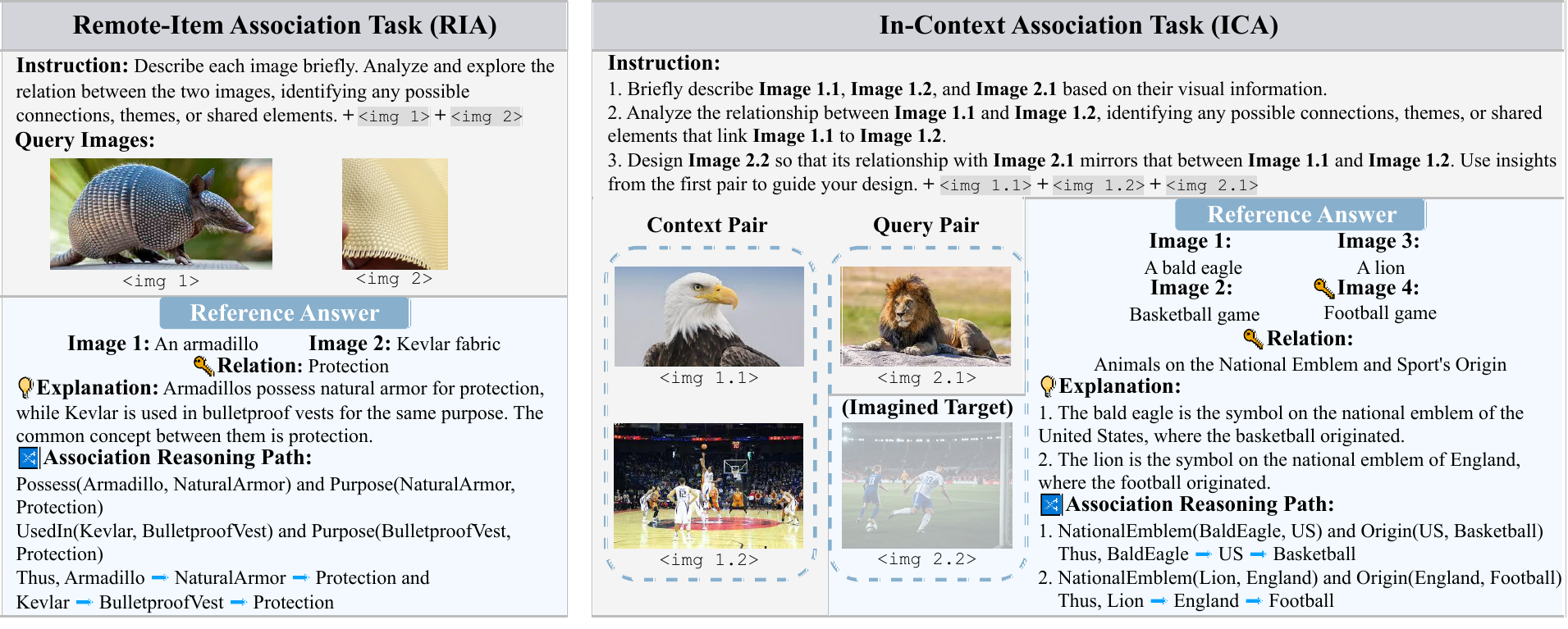 Overview of MM-OPERA tasks and reasoning paths